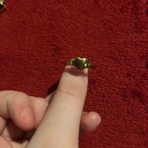 American Vintage Gold Heart Ring